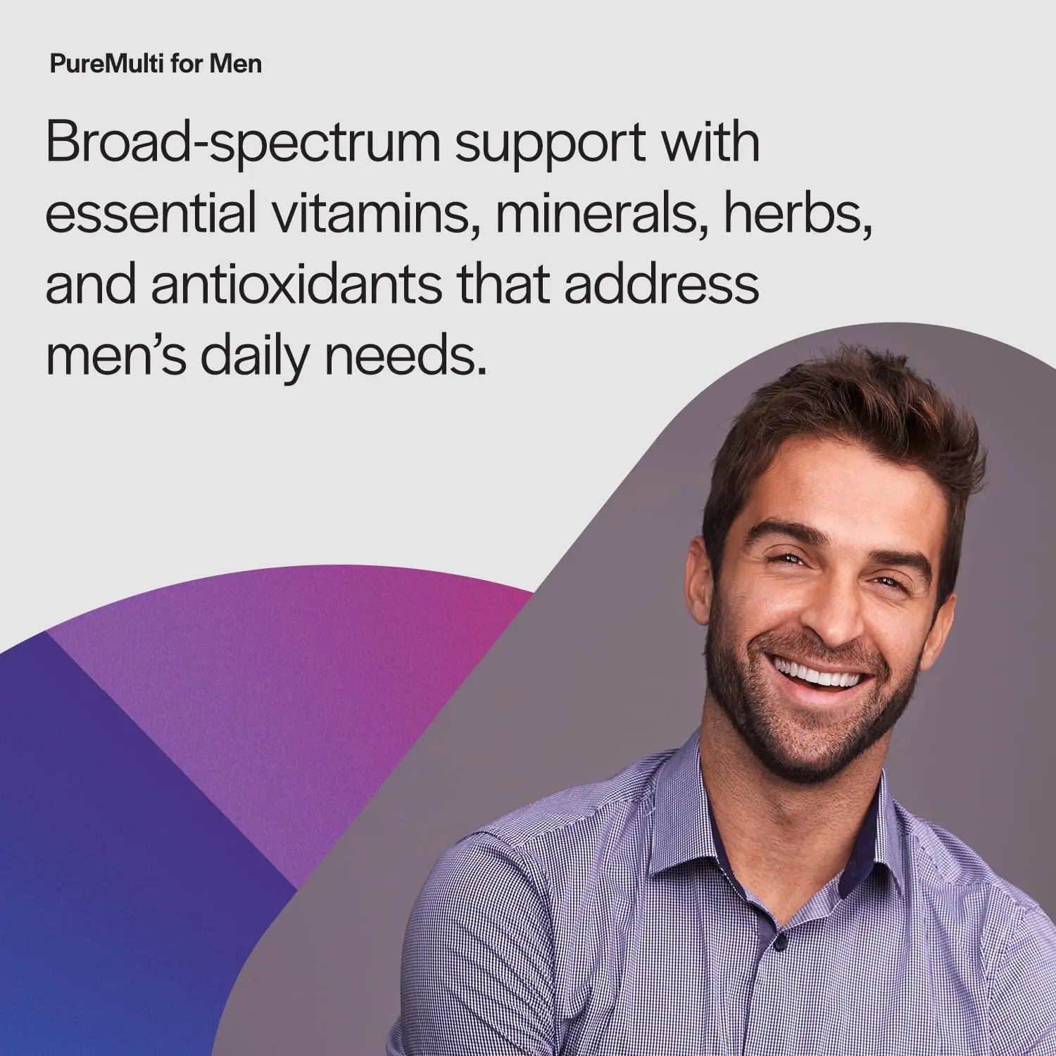 PureFormulas PureMulti for Men - Daily Comprehensive Multivitamin for Men's Health, Vitality, Energy, Focus, & Performance. Mens Vitamins A, C, D, E, & B12 PureFormulas buy australia supplements