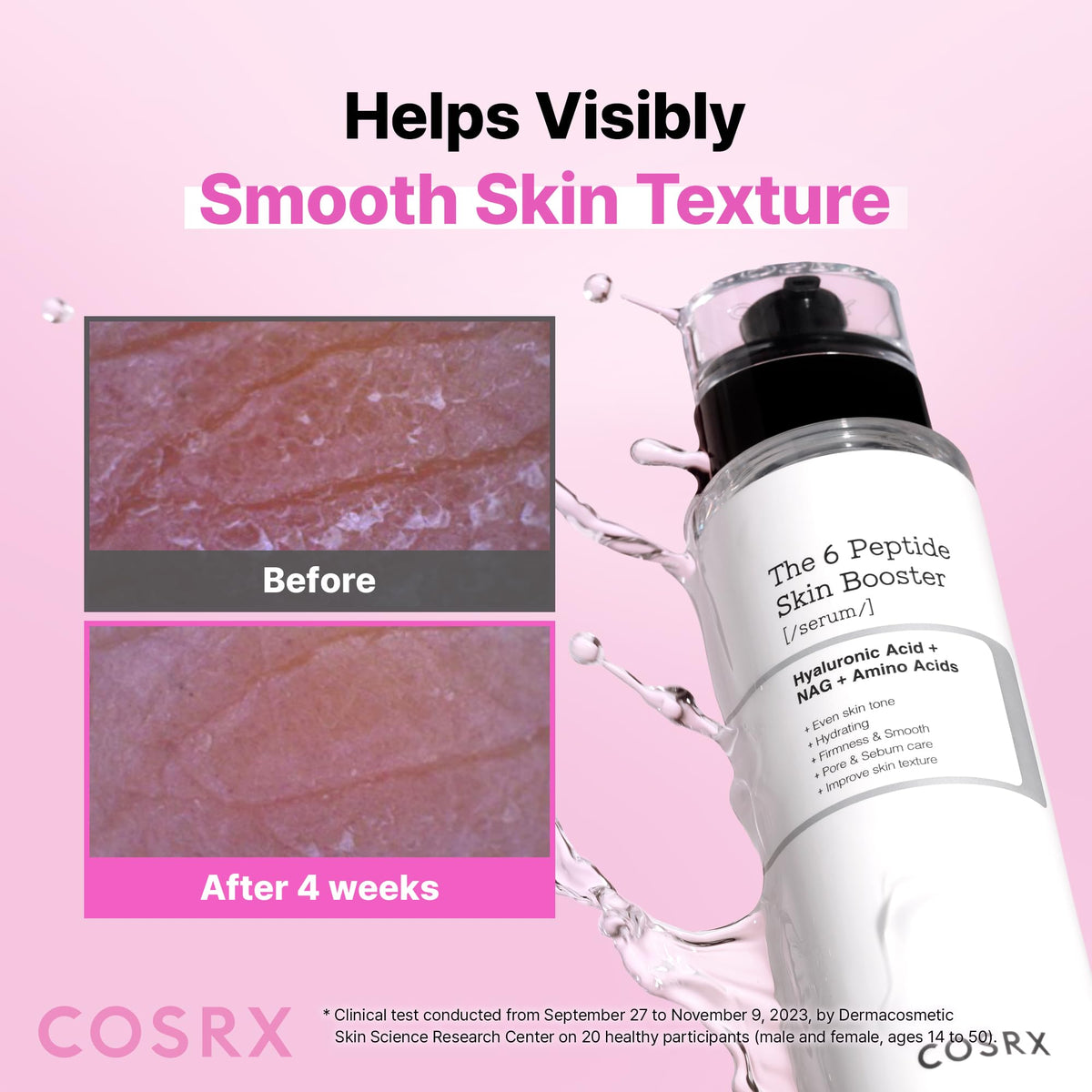 COSRX 6X Peptide Collagen Skin Booster Toner Serum for Dull Skin, 5.07 oz COSRX