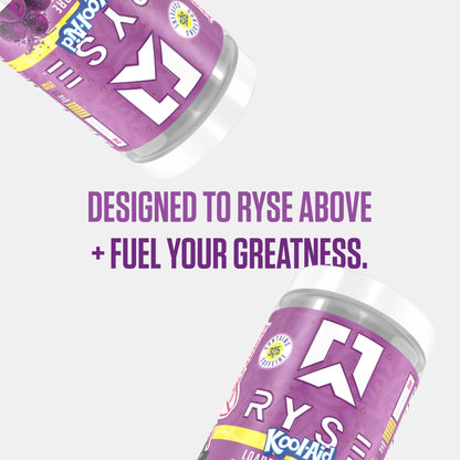 RYSE Loaded Pre Workout Powder - Strawberry Squeeze - Daily Pre-Workout for Men & Women with 390mg Caffeine, Beta Alanine, and Citrulline for Pump, Focus, and Energy - 30 Servings