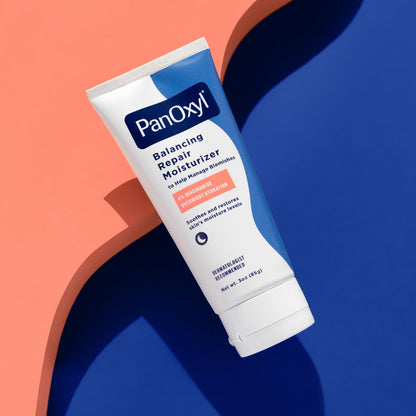 PanOxyl PM Balancing Repair Moisturizer with Niacinamide, Ceramides and Cica, Hydrating Face Moisturizer PanOxyl