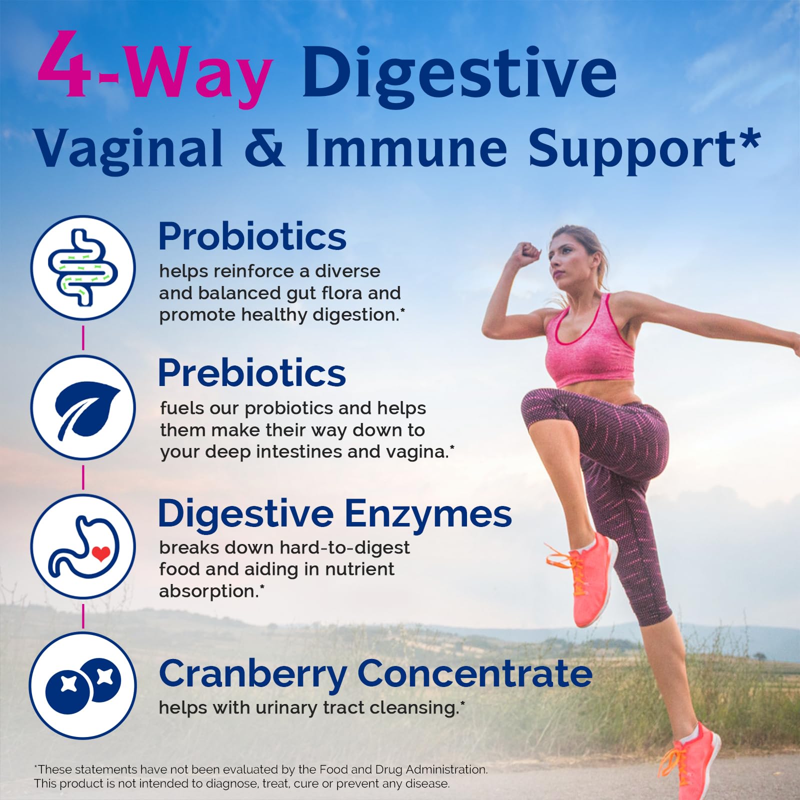 Innate Vitality Women's Probiotics, 120 Billion CFU, 32 Tested Strains, Probiotics for Women, Yeast Control, Vaginal pH Support, Prebiotics, Digestive Enzymes, Cranberry, Once Daily 30 Veggie Capsules Innate Vitality buy australia supplements