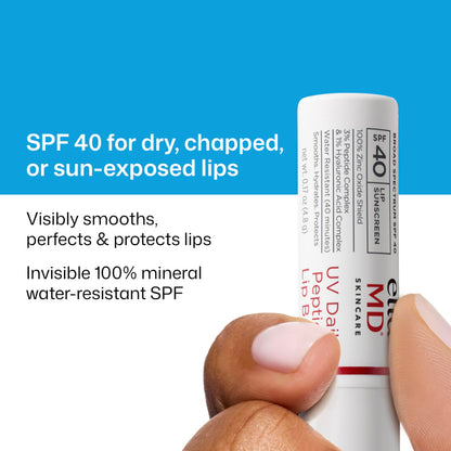 EltaMD UV Daily Peptide Lip Balm, SPF 40, Mineral Lip Sunscreen, 0.17 oz EltaMD