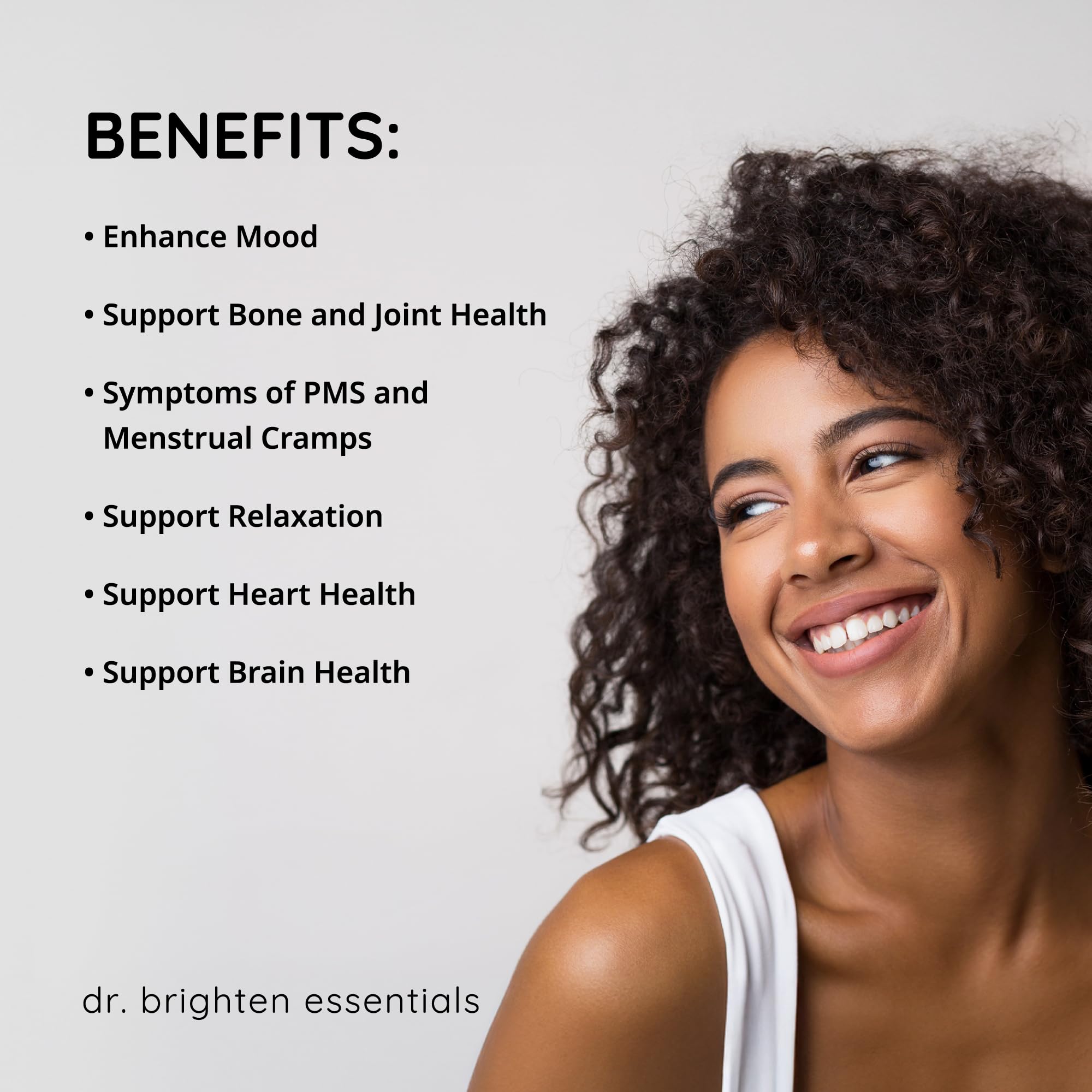 Dr. Brighten Magnesium Plus (as Magnesium Bi-glyncinate) - Beneficial in Maintaining a Healthy Mood, Sleep, Hormone Balance and Reducing Symptoms of PMS and Menstrual Cramps Dr. Brighten buy australia supplements