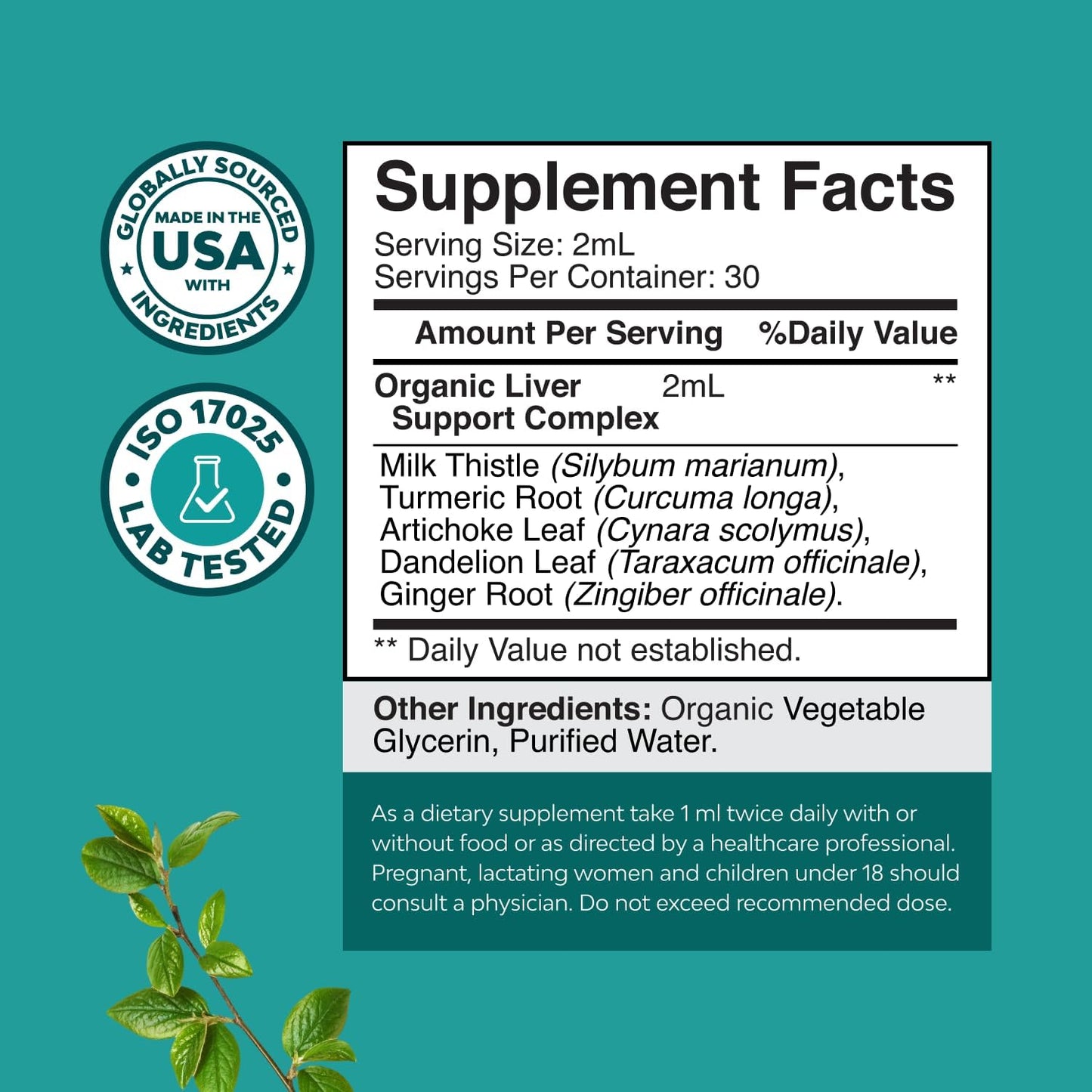 Deep Liver Cleanse, Detox & Repair with Milk Thistle Liquid Drops - Liver Detox Liquid Artichoke Extract with Dandelion Leaf, Ginger & Turmeric Curcumin for Immunity & Daily Cleanse - 2Fl OZ Gsupps Australia