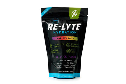REDMOND Re-Lyte Hydration Electrolyte Powder Mix, Variety Pack, 30 Stick Packs REDMOND