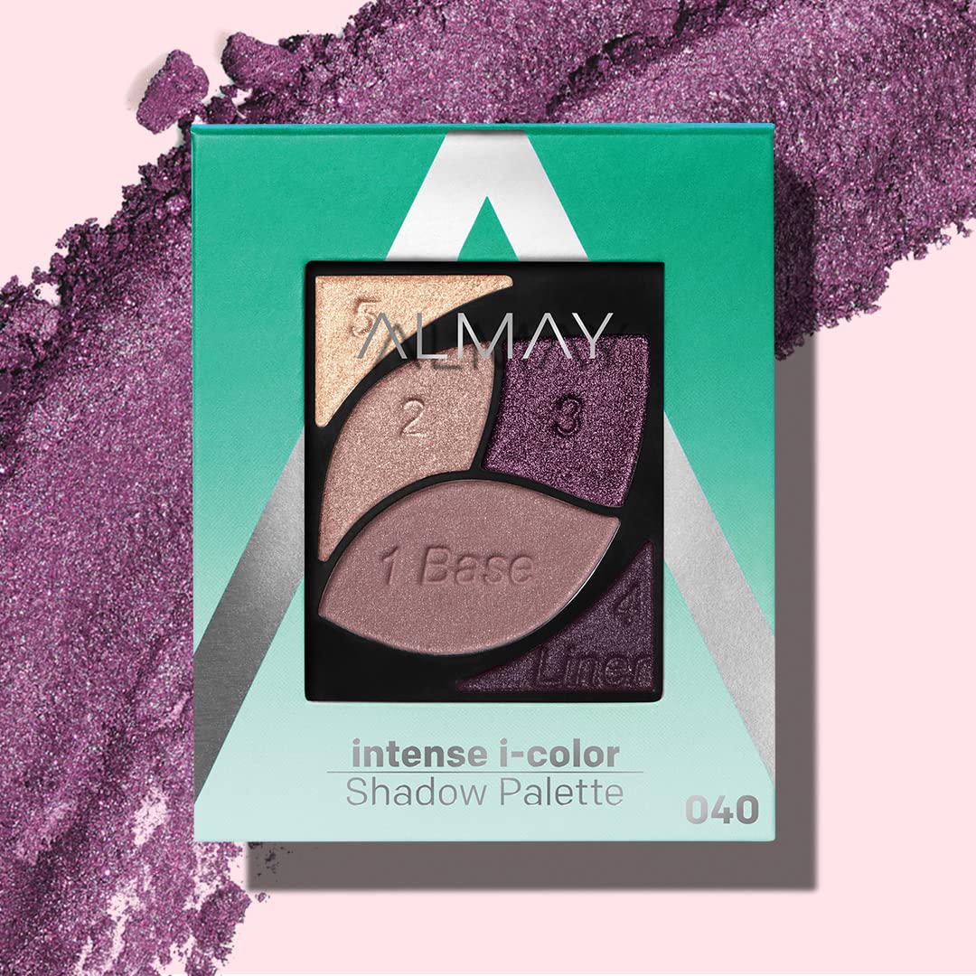 Almay Intense I-Color Enhancing Eyeshadow Palette, 040 Green Eyes, 0.1 oz Almay