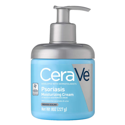CeraVe Psoriasis Cream, Salicylic Acid Moisturizing Dry Skin Treatment, 8oz CeraVe
