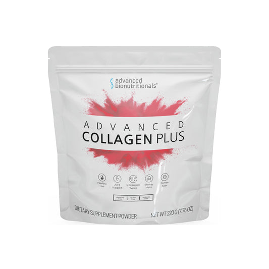 Advanced Collagen Plus Powder – 5 Types of Collagen (I, II, III, V, X) with Biotin & Chondroitin Sulfate – Supports Skin, Hair, Joints & Nails – Unflavored, Easy-Mix Formula