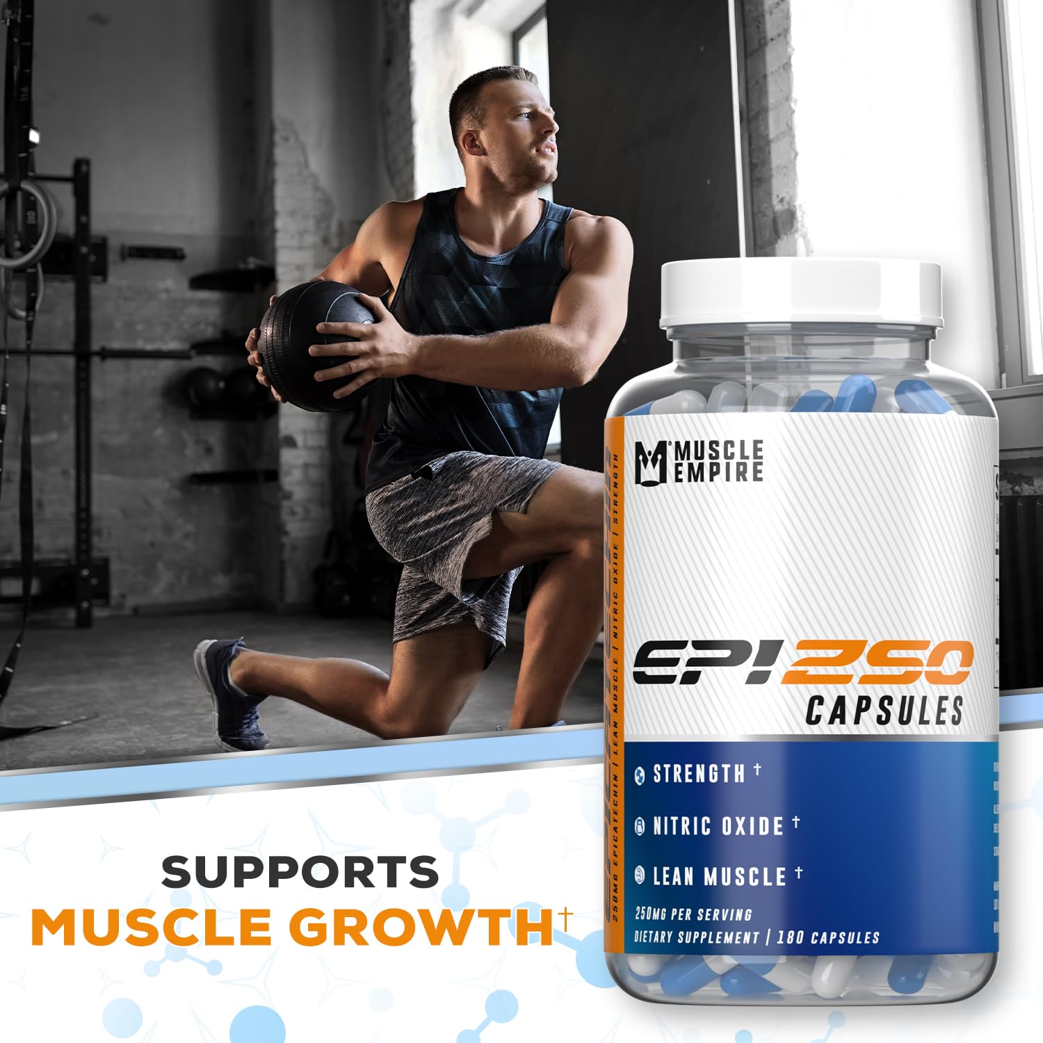Muscle Empire Epicatechin Extract Capsules | EPI 250mg | 180 Pill Count | Supports Lean Muscle Empire buy australia supplements