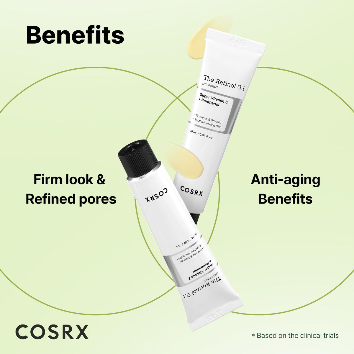 COSRX Retinol 0.1% Cream, Anti-Aging Eye & Neck Cream (0.67 fl.oz) COSRX