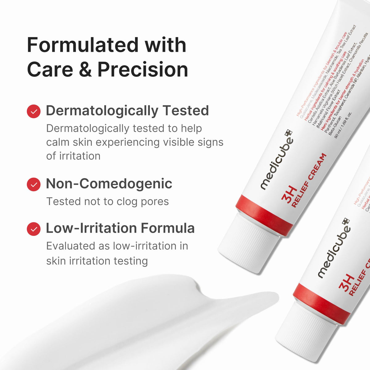 medicube 3H Daily Relief Cream for All Skin Types & After Spot Care medicube