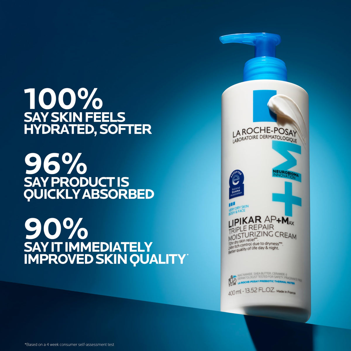 La Roche-Posay Lipikar AP+Max Triple Repair Moisturizing Body Cream,13.52oz La Roche-Posay