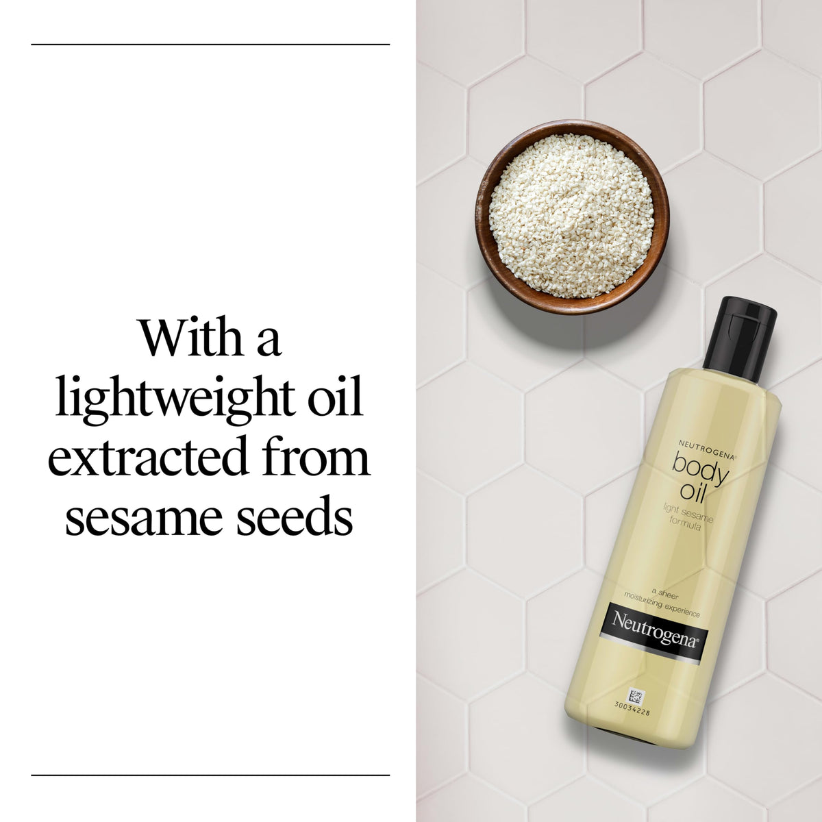 Neutrogena Body Oil Light Sesame Formula, 16 fl. oz Neutrogena