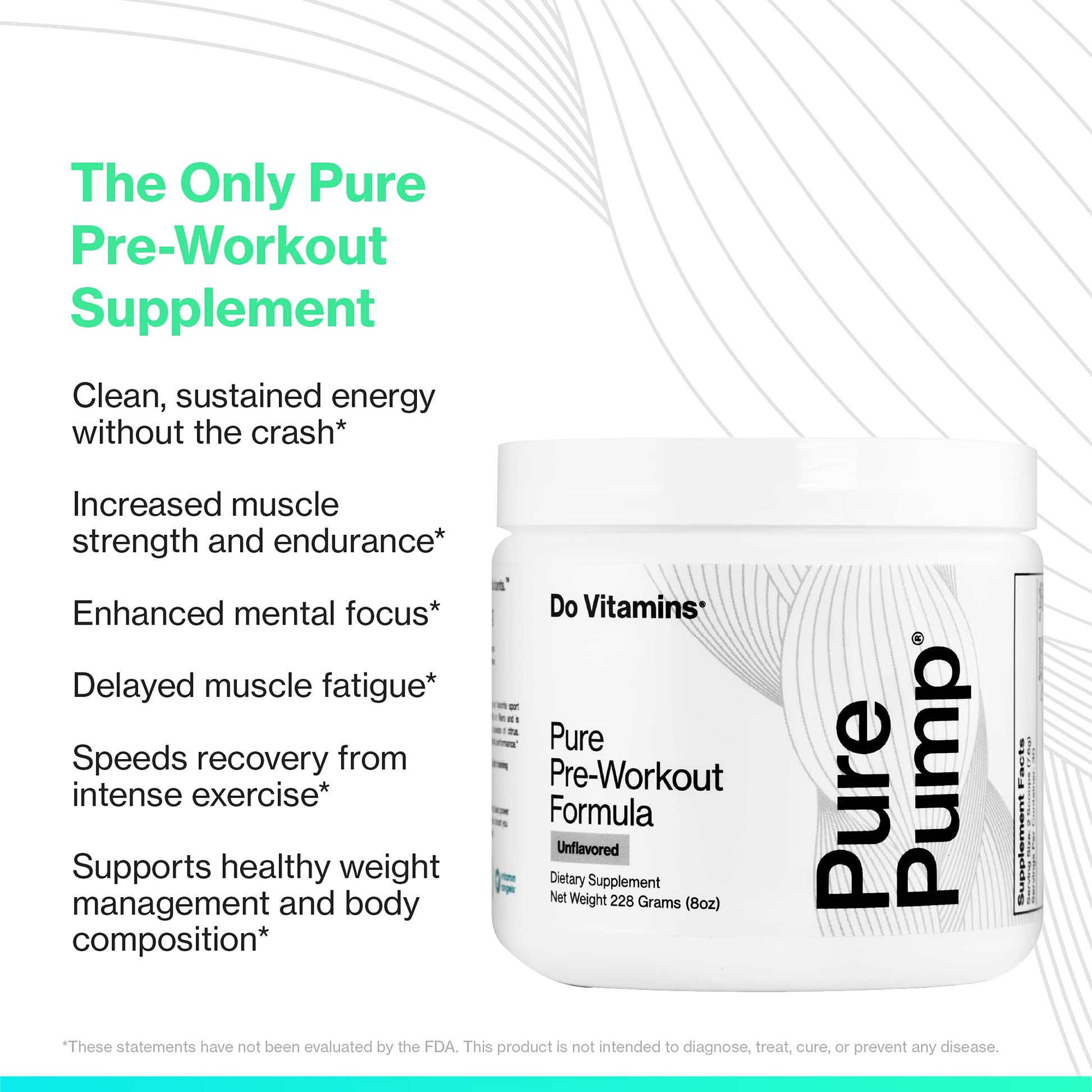 Do Vitamins PurePump Clean Pre Workout Powder for Men & Women - Preworkout with Creatine BCAA - Clean Energy Pre-Workout - All Actives. Zero fillers. Do Vitamins buy australia supplements