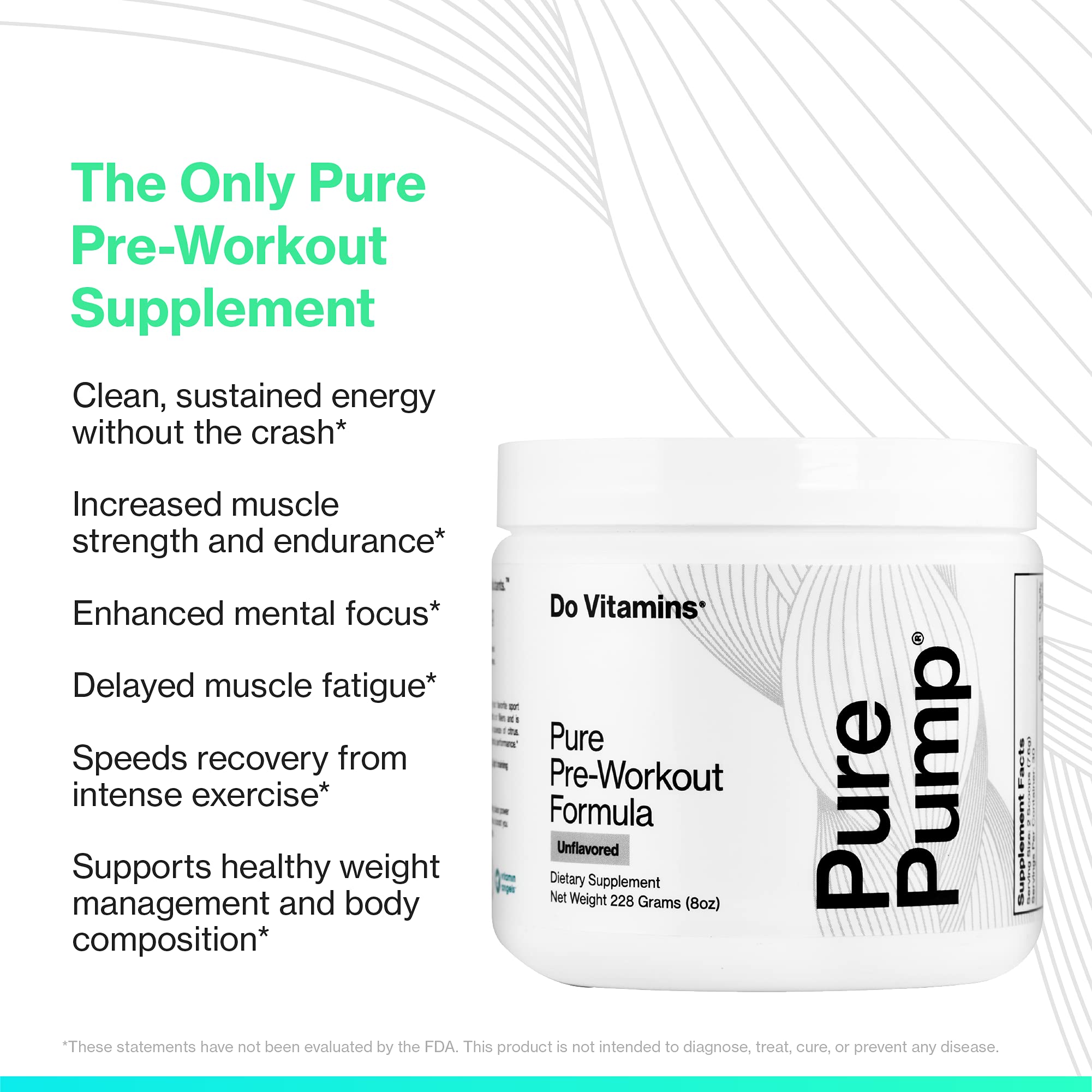 Do Vitamins PurePump Clean Pre Workout Powder for Men & Women - Preworkout with Creatine BCAA - Clean Energy Pre-Workout - All Actives. Zero fillers. Do Vitamins buy australia supplements