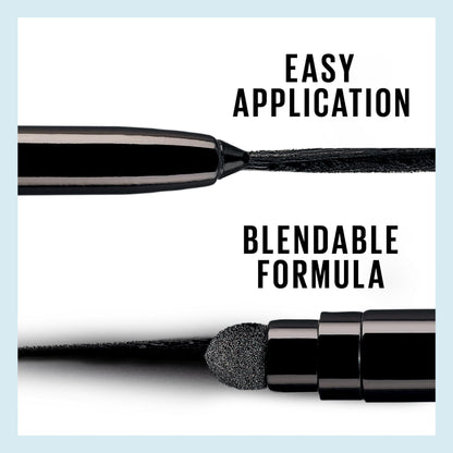 Maybelline Tattoo Studio Automatic Gel Pencil Waterproof Eyeliner, Blendable, Smudge Resistant, Matte Eyeliner For Up To 36HR Wear, Pitch Black (Smokey Black), Packaging May Vary MAYBELLINE
