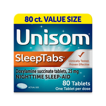 Unisom SleepTabs, Nighttime Sleep-aid, Doxylamine Succinate, 80 Tablets Unisom buy australia supplements