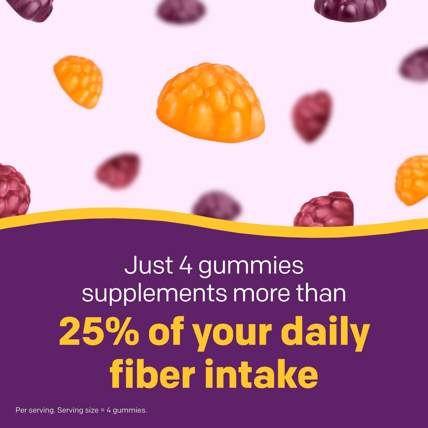 MiraFIBER Gummies from The Makers of MiraLAX, 8g of Daily Fiber Per Serving, Metabolism Support with B Vitamins, Gut Health for Men & Women MiraLAX