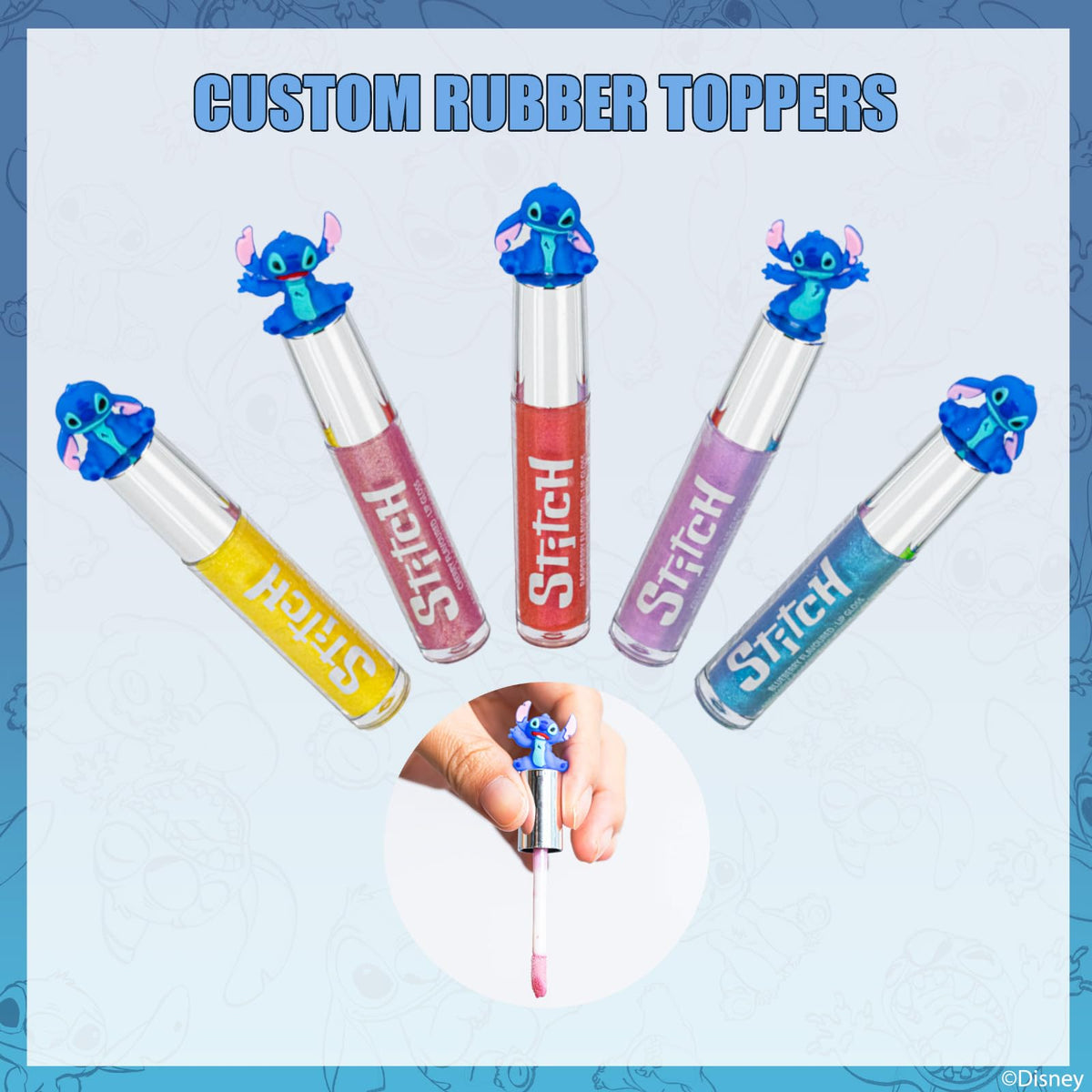 Stitch Lip Gloss Set, 10-Piece Plant-Based, Ages 3+ Townley Girl