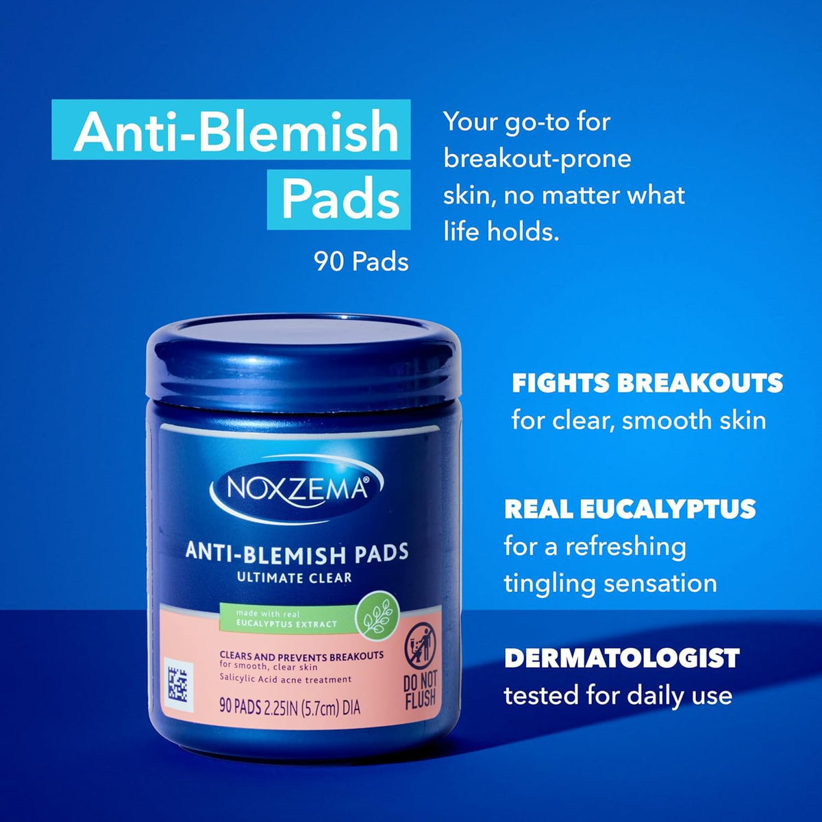 Noxzema Travel-Friendly Face Cleanser + Ultimate Clear Anti-Blemish Pads Noxzema