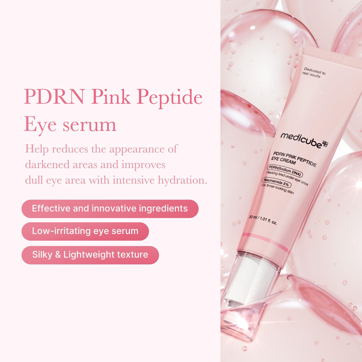 medicube Eye Serum with Salmon DNA PDRN & Pink Peptides medicube