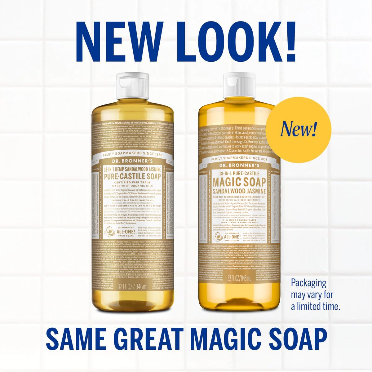 Dr. Bronner's Magic Soap Sandalwood & Jasmine 32 oz Dr. Bronner's