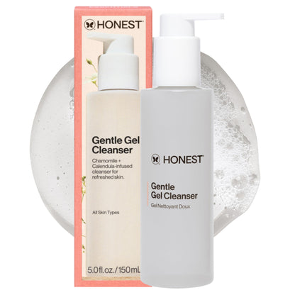 Honest Beauty Gentle Gel Daily Face Cleanser, Sensitive Skin, 5 fl oz Honest Beauty