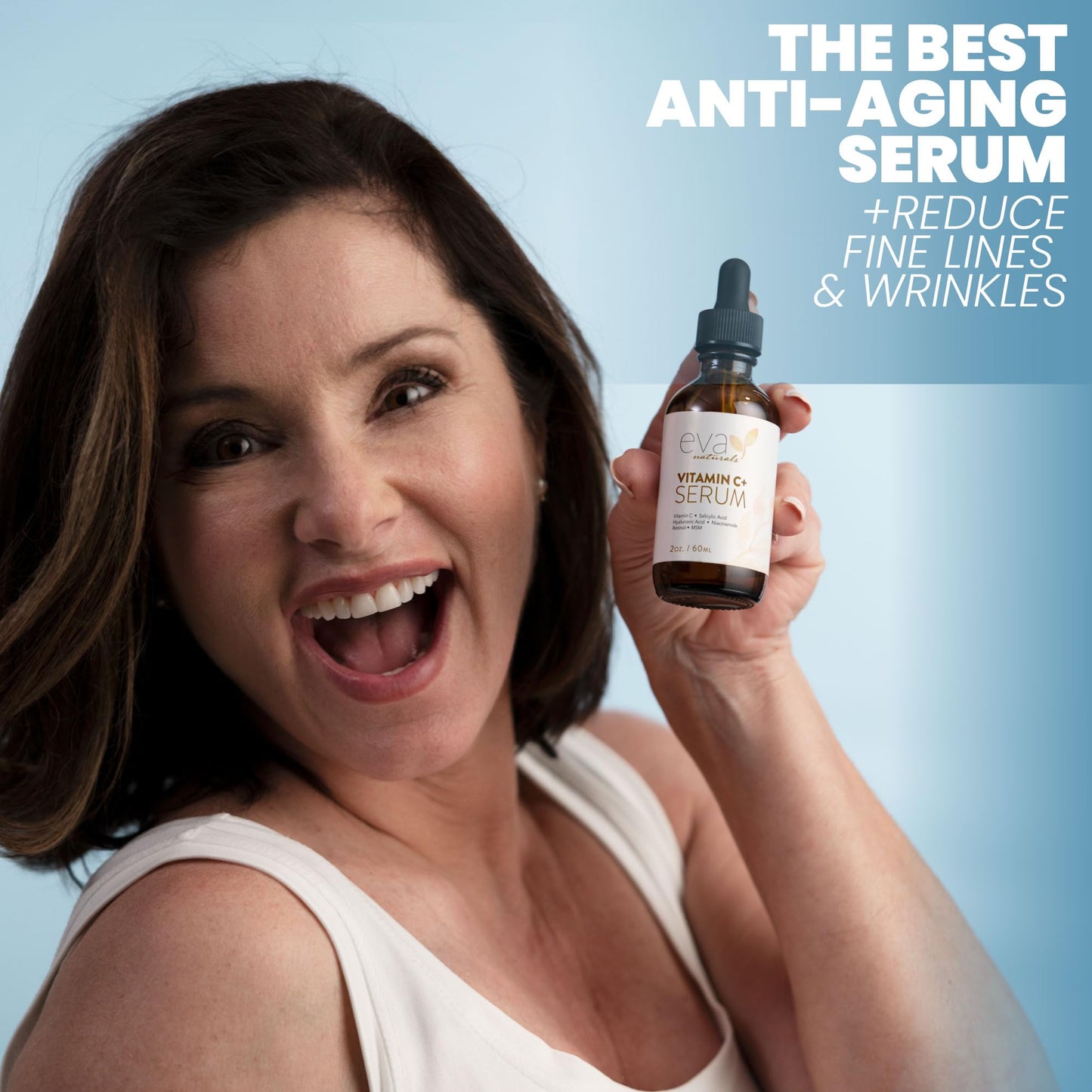 Eva Naturals Vitamin C Serum for Face – Anti Aging Dark Spot Remover & Corrector with Retinol, Hyaluronic Acid Eva Naturals
