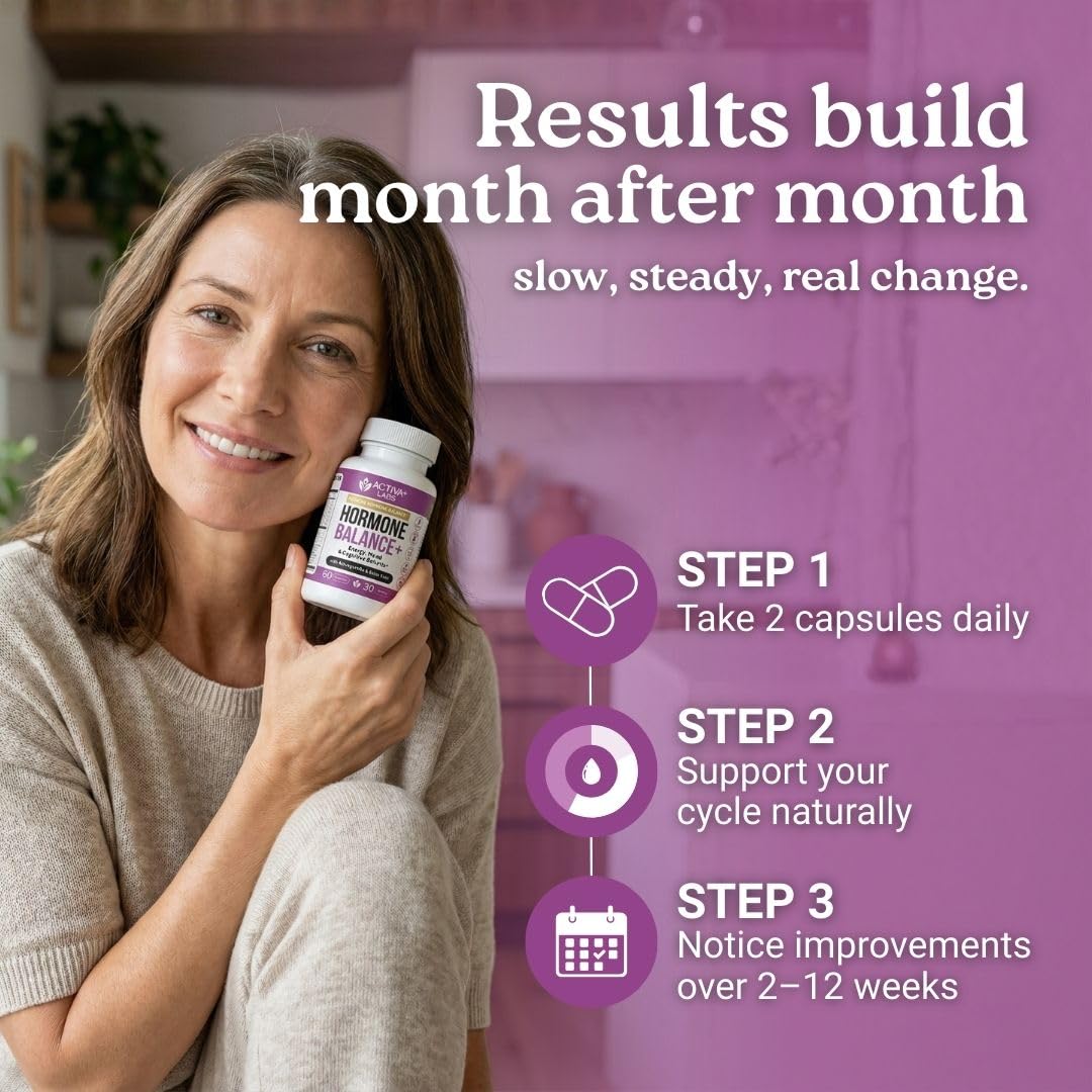 Activa Labs+ Hormone Balance for Women | Boost Energy, Mood, Libido and Focus | Supports Cycle&Menopause Comfort | Gluten, Soy&Lactose Free | 30 Day Supply Activa Labs buy australia supplements