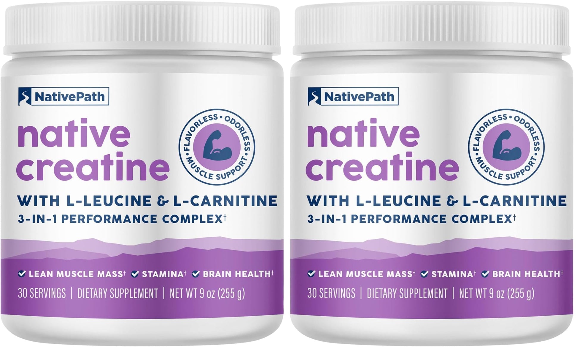 NativePath Creatine Monohydrate Powder with L-Leucine & L-Carnitine - Muscle Building Supplement for Men & Women - 30 Servings (Pack of 2) NativePath buy australia supplements