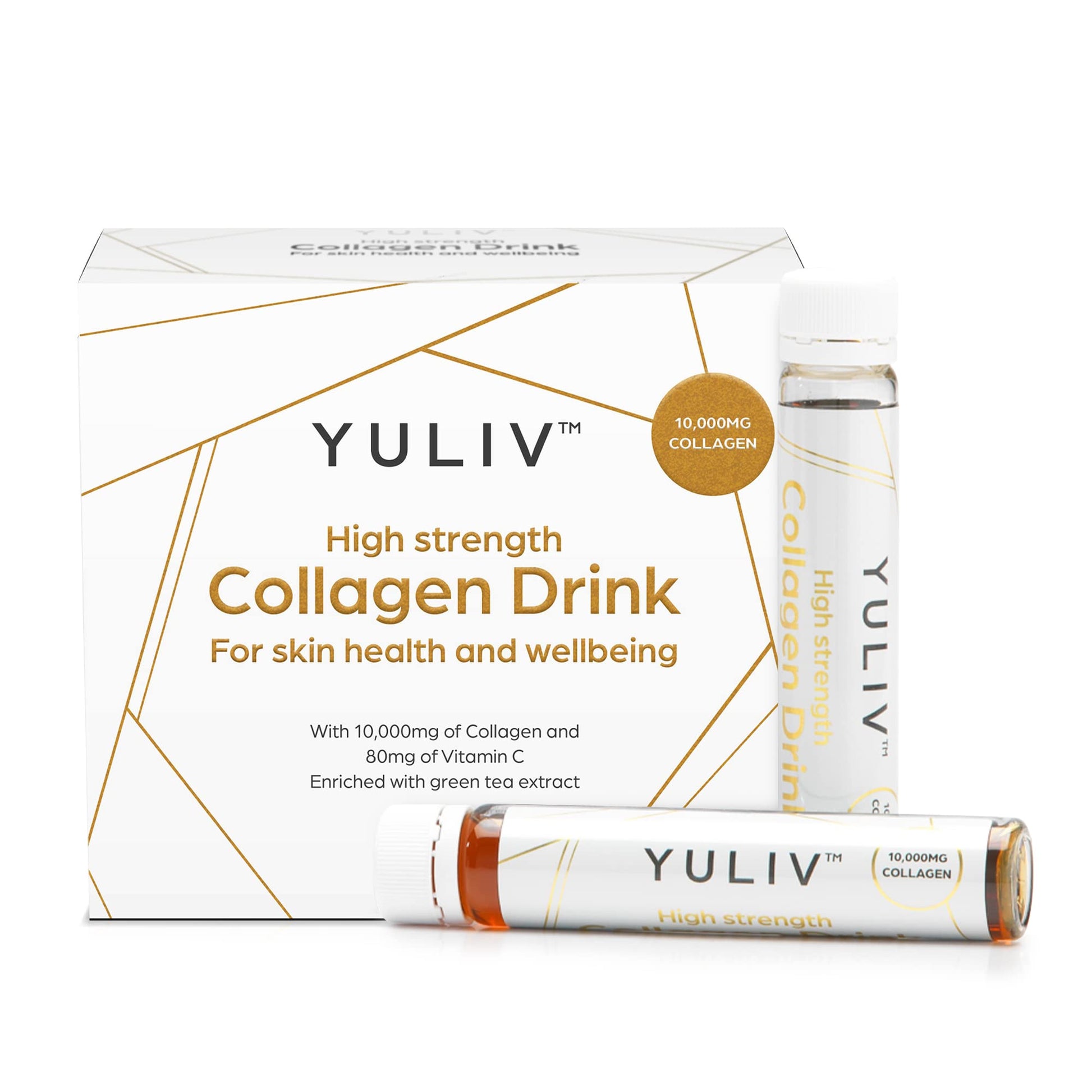 Yuliv High-Dosage Hydrolyzed Collagen Drink - Liquid Collagen Peptides (10000 mg) with Vitamin C for Hair, Skin, and Nails Yuliv buy australia supplements