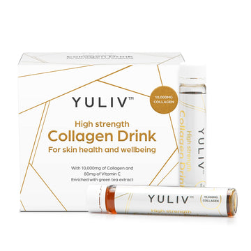 Yuliv High-Dosage Hydrolyzed Collagen Drink - Liquid Collagen Peptides (10000 mg) with Vitamin C for Hair, Skin, and Nails Yuliv buy australia supplements