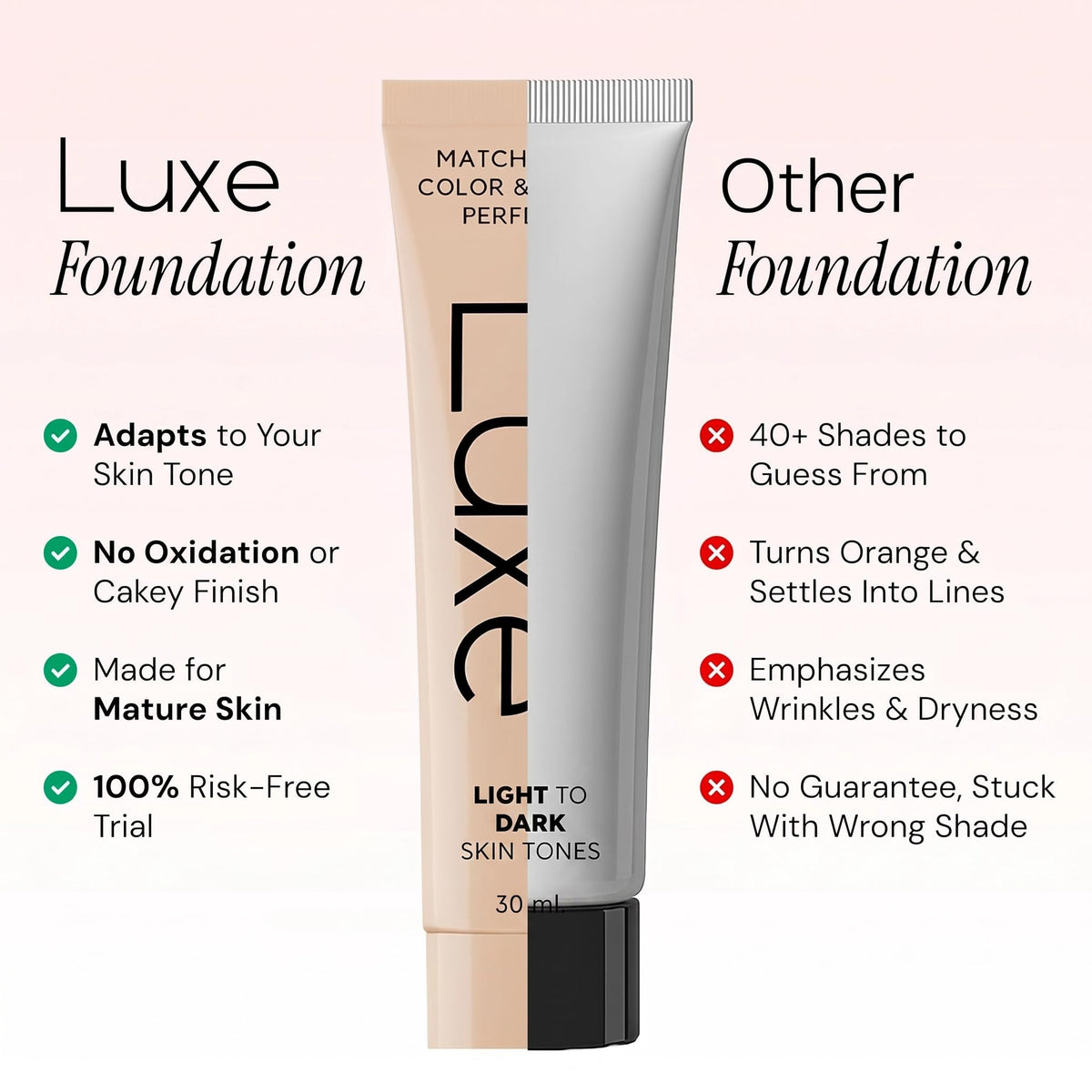 Luxe Color Changing Foundation – Medium Luxe Cosmetics