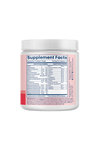 NativePath Hydrate, Zero Sugar, Electrolytes Powder with BCAAs, Mixed Berry Hydration, Keto & Paleo Friendly, 30 Servings NativePath
