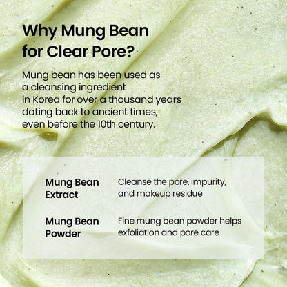 beplain Mung Bean pH-Balanced Cleansing Foam for Sensitive Skin, 5.4 fl oz beplain