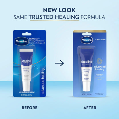 Vaseline Lip Therapy Advanced Healing Lip Moisturizer 3-Pack, 0.35 Oz Ea Vaseline