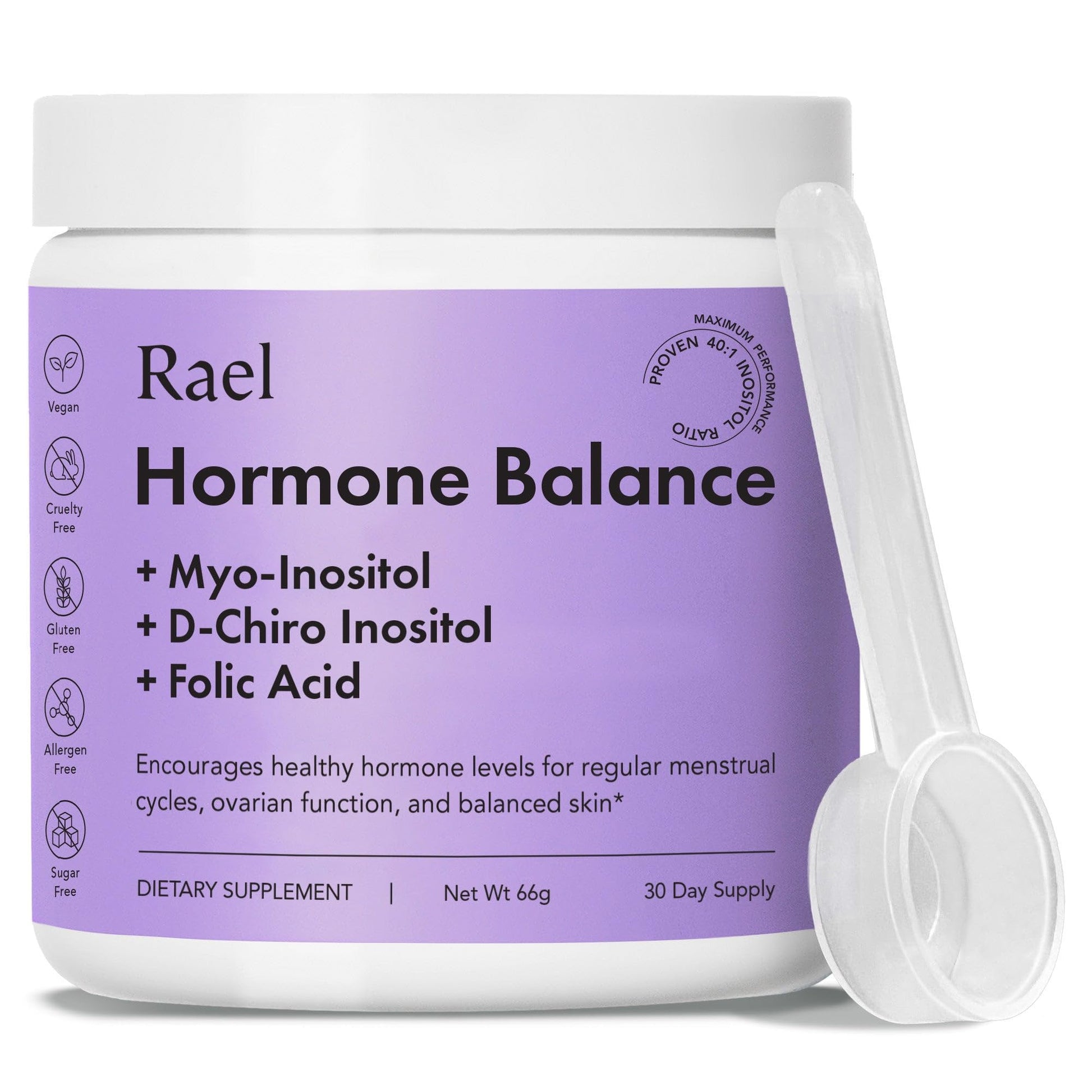 Rael Hormone Balance for Women, Myo Inositol Powder - Myo-Inositol & D-Chiro Inositol Rael buy australia supplements