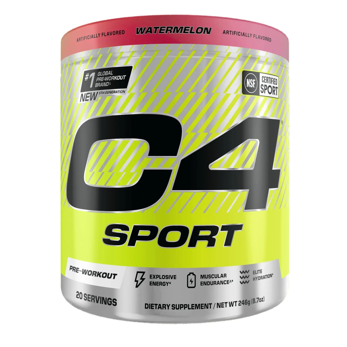 Cellucor C4 Sport Pre Workout Powder - NSF Certified for Sport - Elite Hydration - 200mg Caffeine + Creatine + Beta-Alanine C4