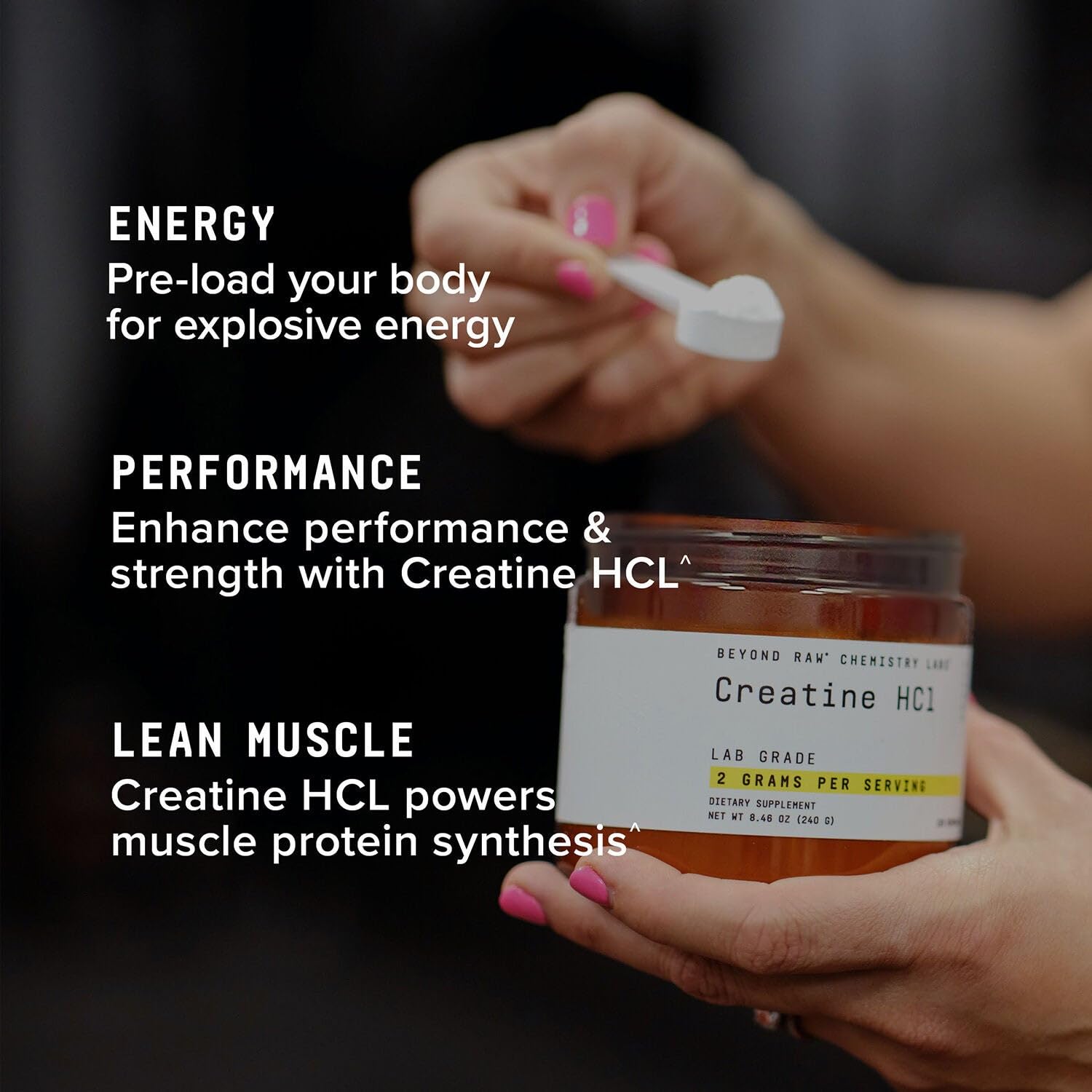 BEYOND RAW Creatine HCl Powder, Science Backed, Lab Grade, Creatine for Women & Men, Muscle Strength, Energy Production, Athletic Performance, Cognitive Support, BEYOND RAW buy australia supplements