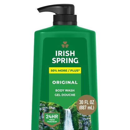 Irish Spring Body Wash for Men, Original Scent, 887 mL Irish Spring