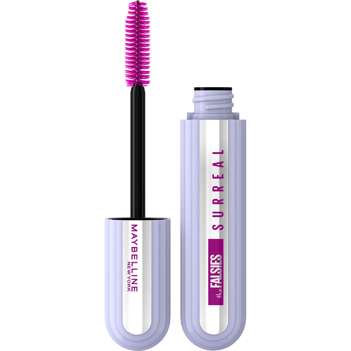 Maybelline The Falsies Surreal Extensions Washable Mascara, Volumizing, Lengthening Mascara Make Up, Blackest Black, 1 Count MAYBELLINE