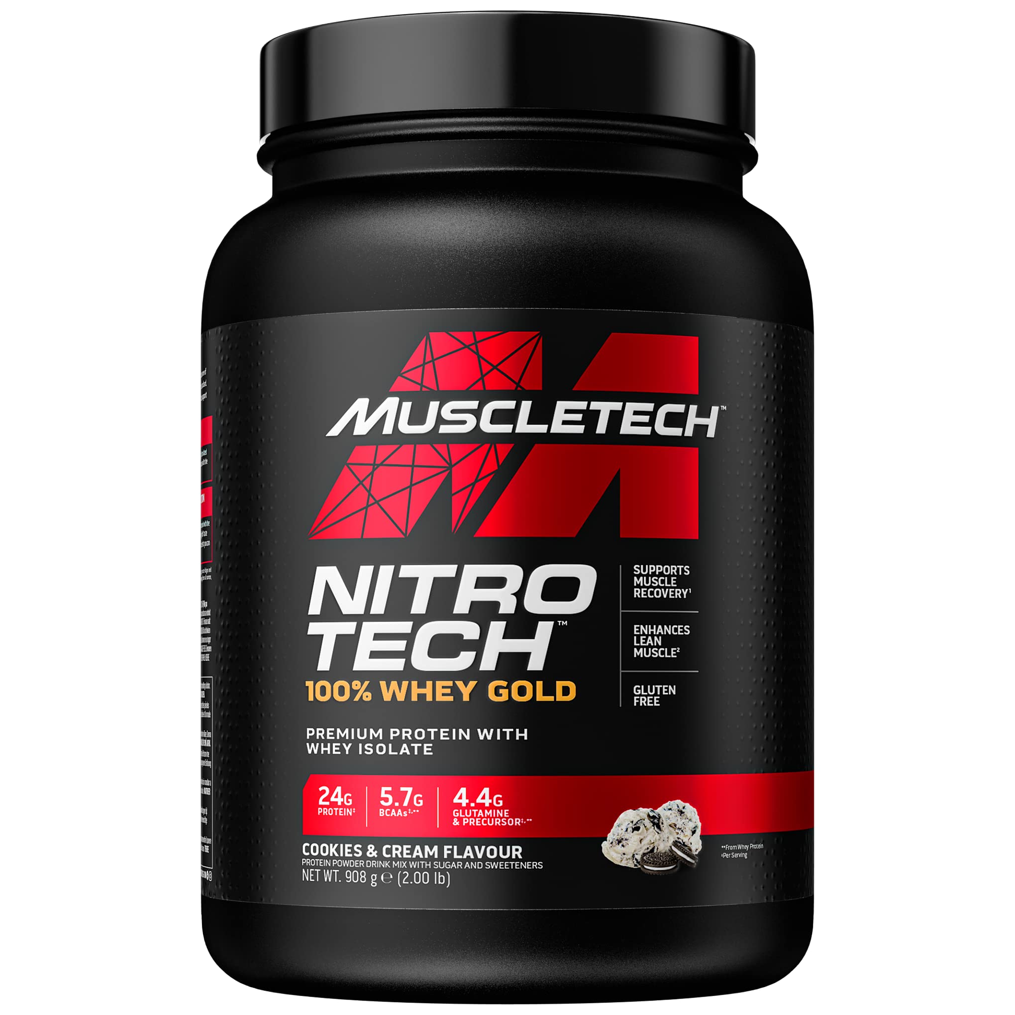 MuscleTech NitroTech 100% Whey Gold Protein Powder, Build Muscle Mass, Whey Isolate Protein Powder Muscletech buy australia supplements