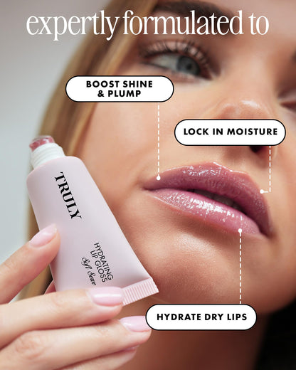 Truly Beauty Soft Serve Hydrating Lip Gloss | Sheer Rosy Pink Tint Truly