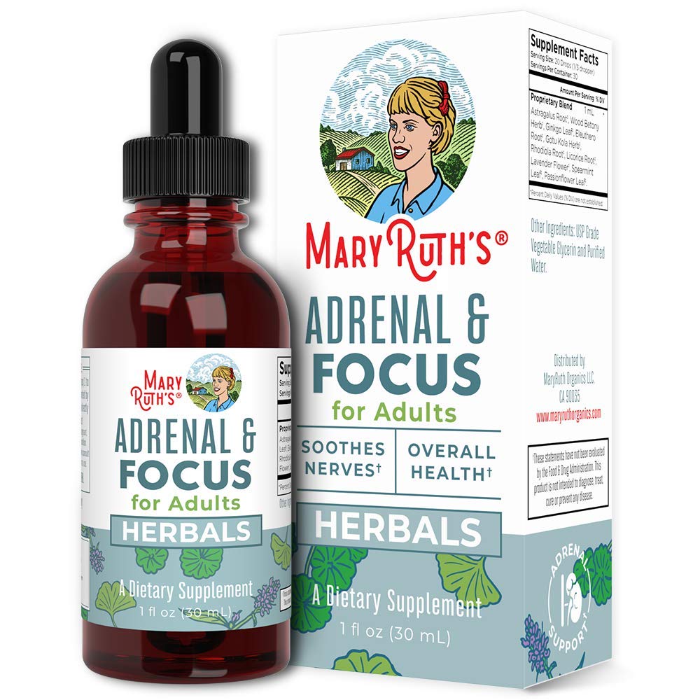 MaryRuth Organics Nootropic Focus Supplement for Adults | USDA Organic | Ginkgo Biloba
