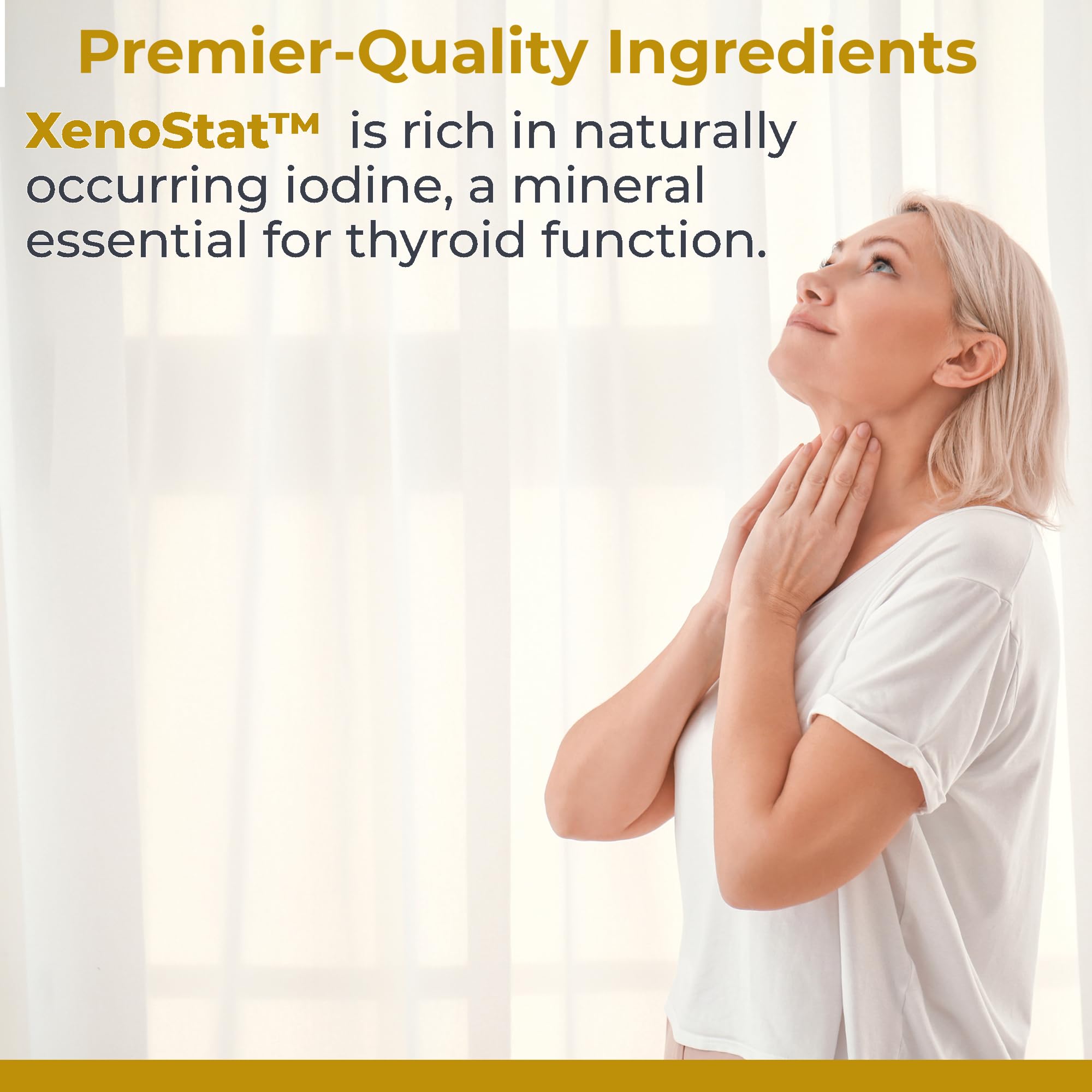 Premier Research Labs XenoStat - Thyroid Supplement, Thyroid Support for Women & Men, Iodine Supplement, Hormone Support, Thyroid Support Complex Supplement - 90 Capsules Premier Research Labs buy australia supplements