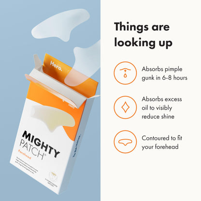 Mighty Patch Hero Cosmetics Forehead Large Acne Pimple Patches, 5 Ct Mighty Patch