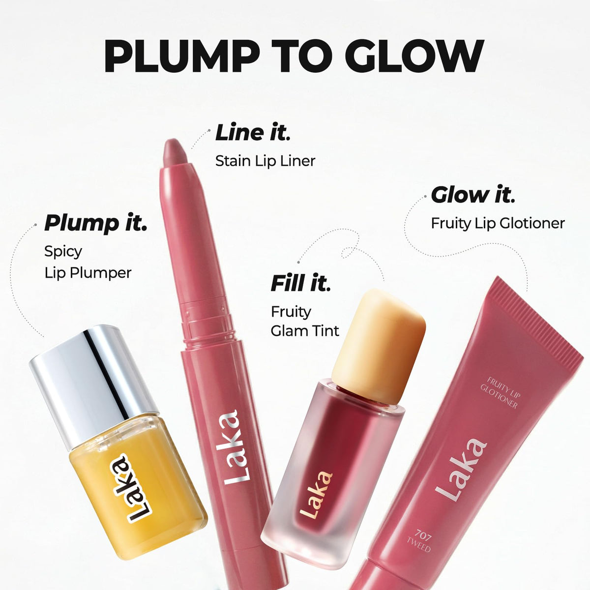Laka Spicy Lip Plumper - Maximum Strength (#01 Pineapple) 0.14 fl.oz Laka
