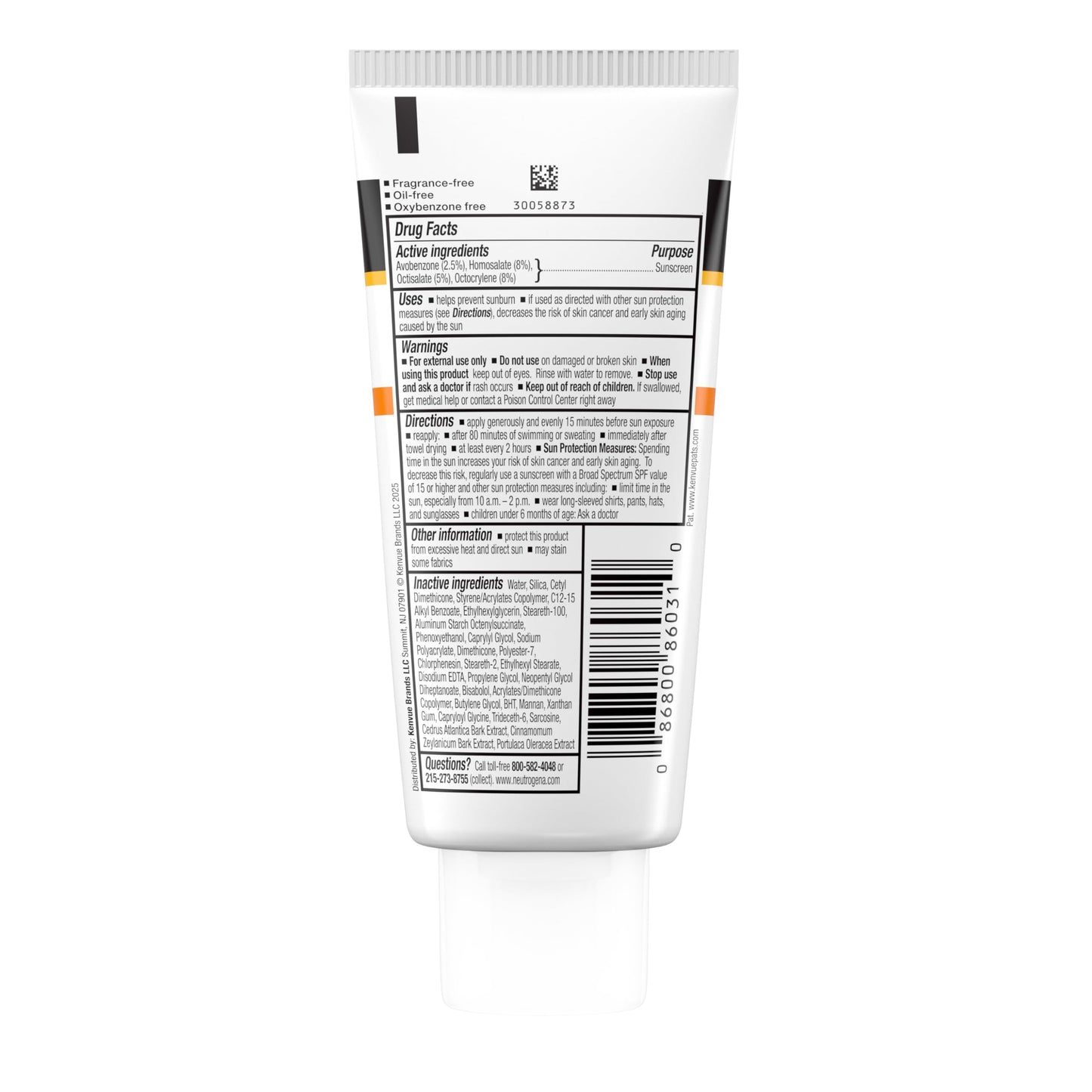 Neutrogena Clear Face Sunscreen for Acne-Prone Skin SPF 30, Broad Spectrum Facial Sunscreen Lotion, Lightweight, Non Comedogenic, Oil-, Fragrance- & Oxybenzone Neutrogena