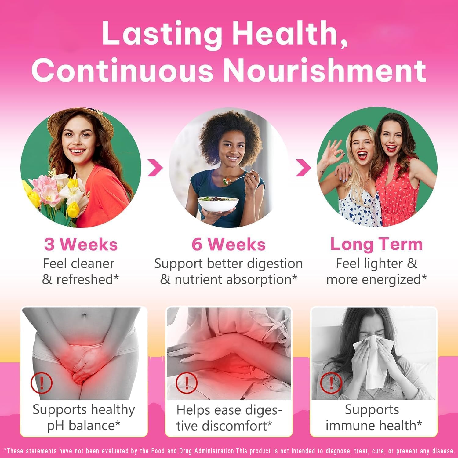 KEDISOM Premium Feminine Balance Gummies - for Women’s Health & Wellness - Immune Support - Vegan, Gluten-Free - Hawaiian Pineapple - 60 Gummies - 30 Servings KEDISOM buy australia supplements