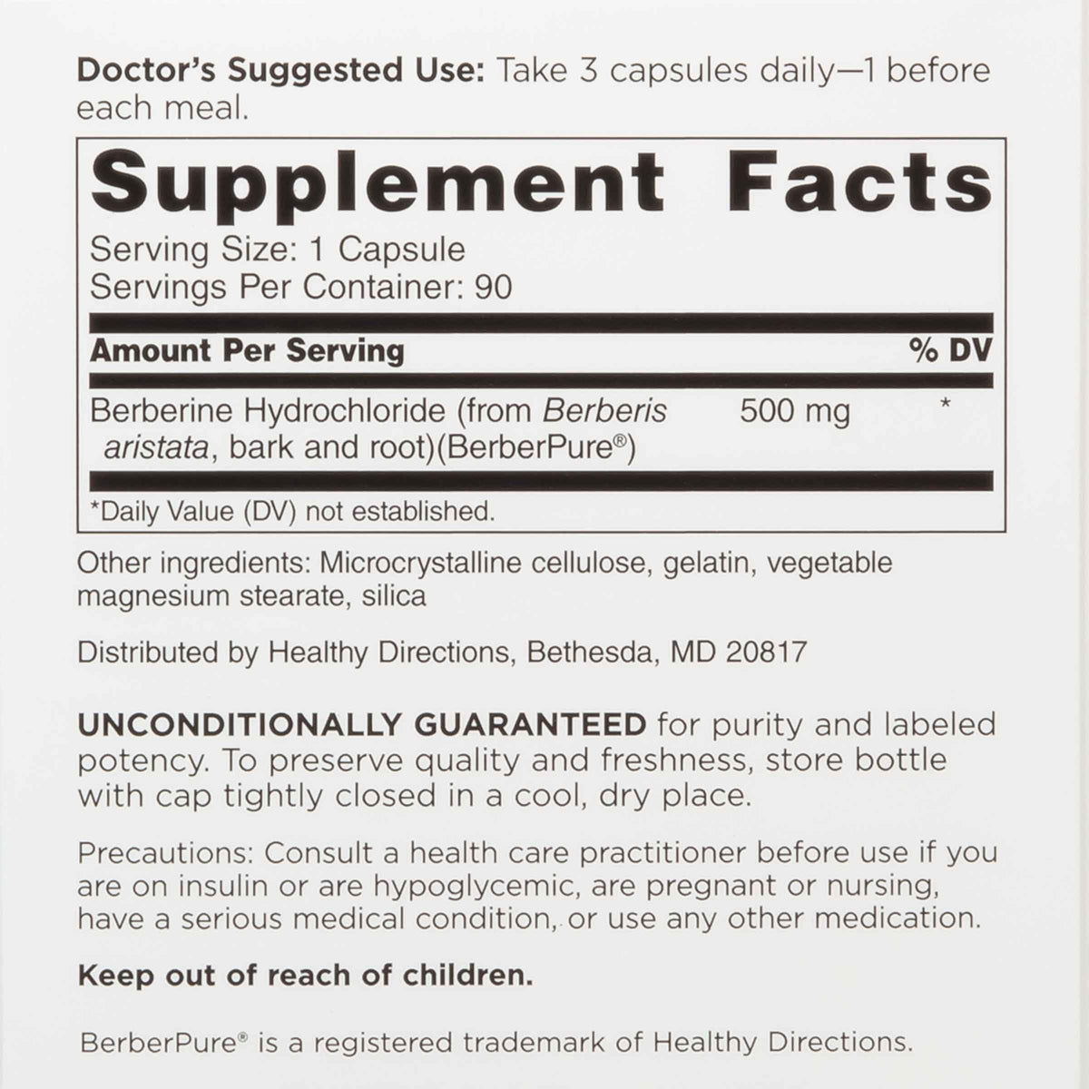 DOCTORS' PREFERRED Clinical Grade Supplement - Doctor Formulated | 1500 mg per Daily Serving | 90 Count DOCTORS' PREFERRED